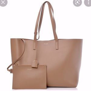 SHOPPING SAINT LAURENT LEATHER  Saint Laurent E/W Shopping Tote Bag